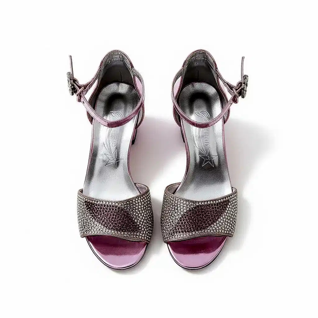 Kız Çocuk Taş Detaylı Topuklu Sandalet | Bilekten Tokalı Abiye Ayakkabı