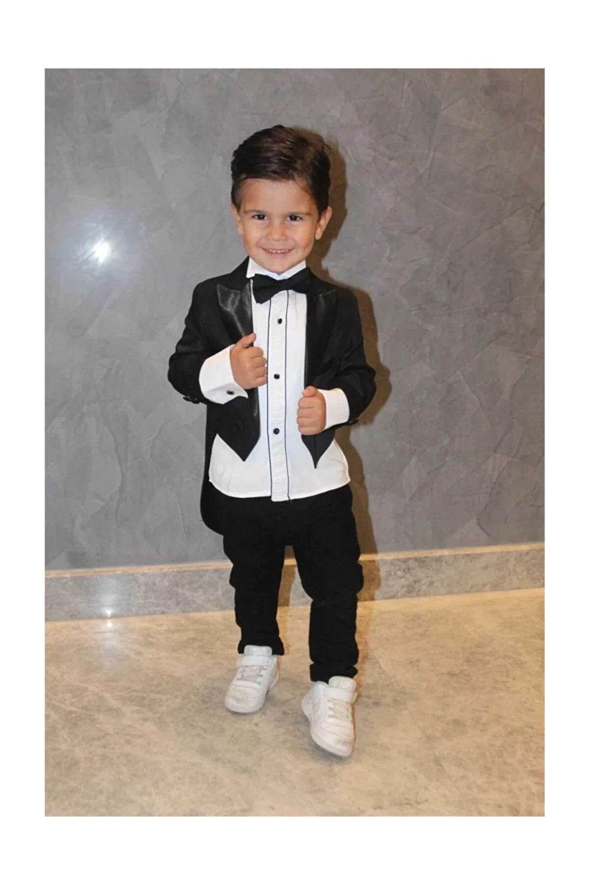 Çocuk Siyah Frak Smokin