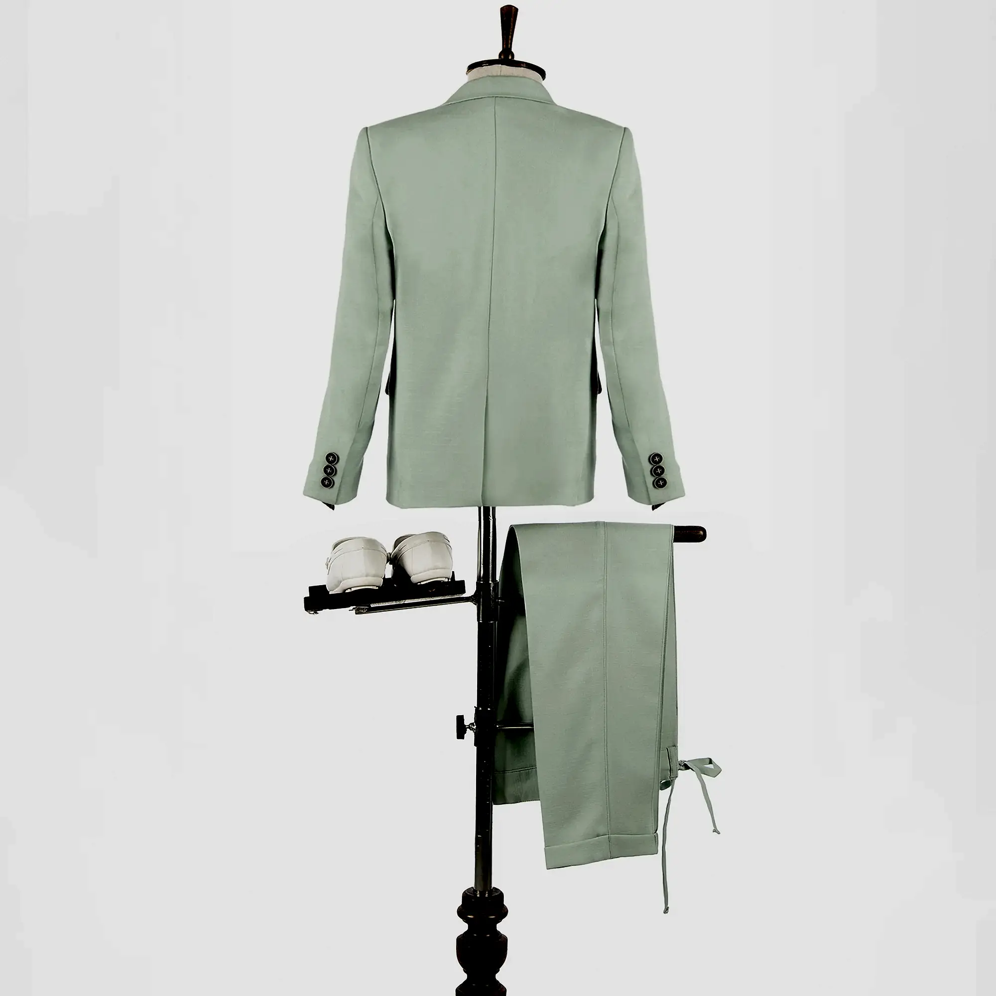 Mint Yeşili Keten Erkek Çocuk Takım Elbise 1-14 Yaş Yazlık Şık Set