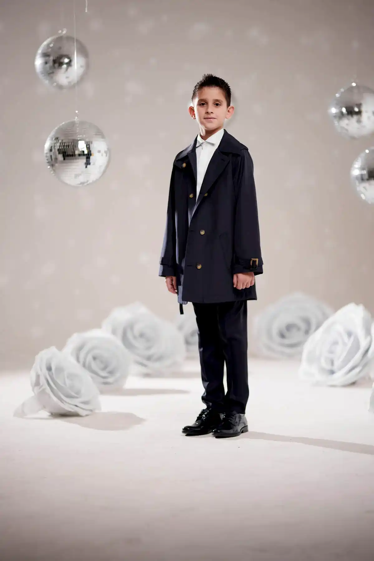 Erkek Çocuk Lacivert Trençkot