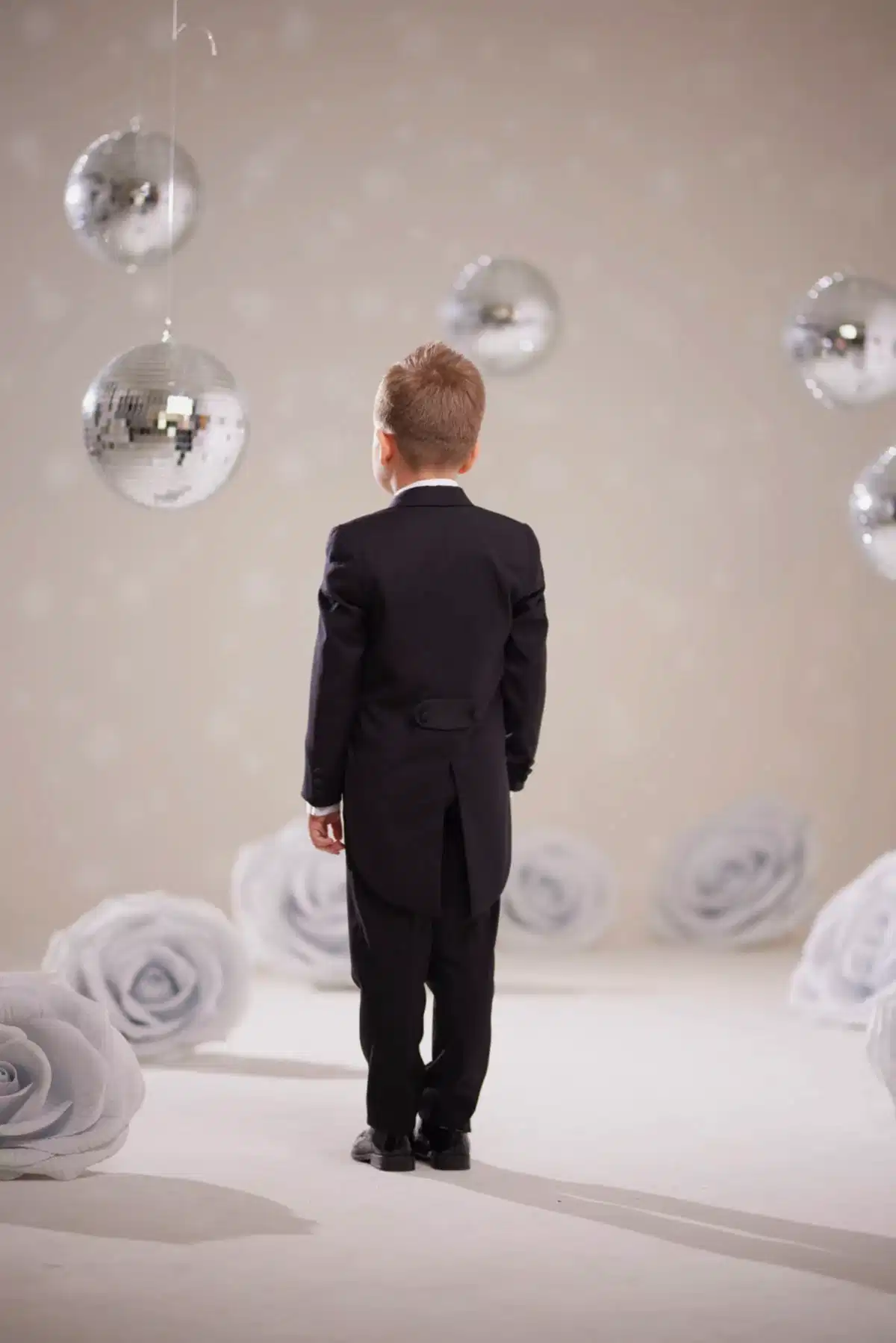 Çocuk Siyah Frak Smokin Takım Elbise