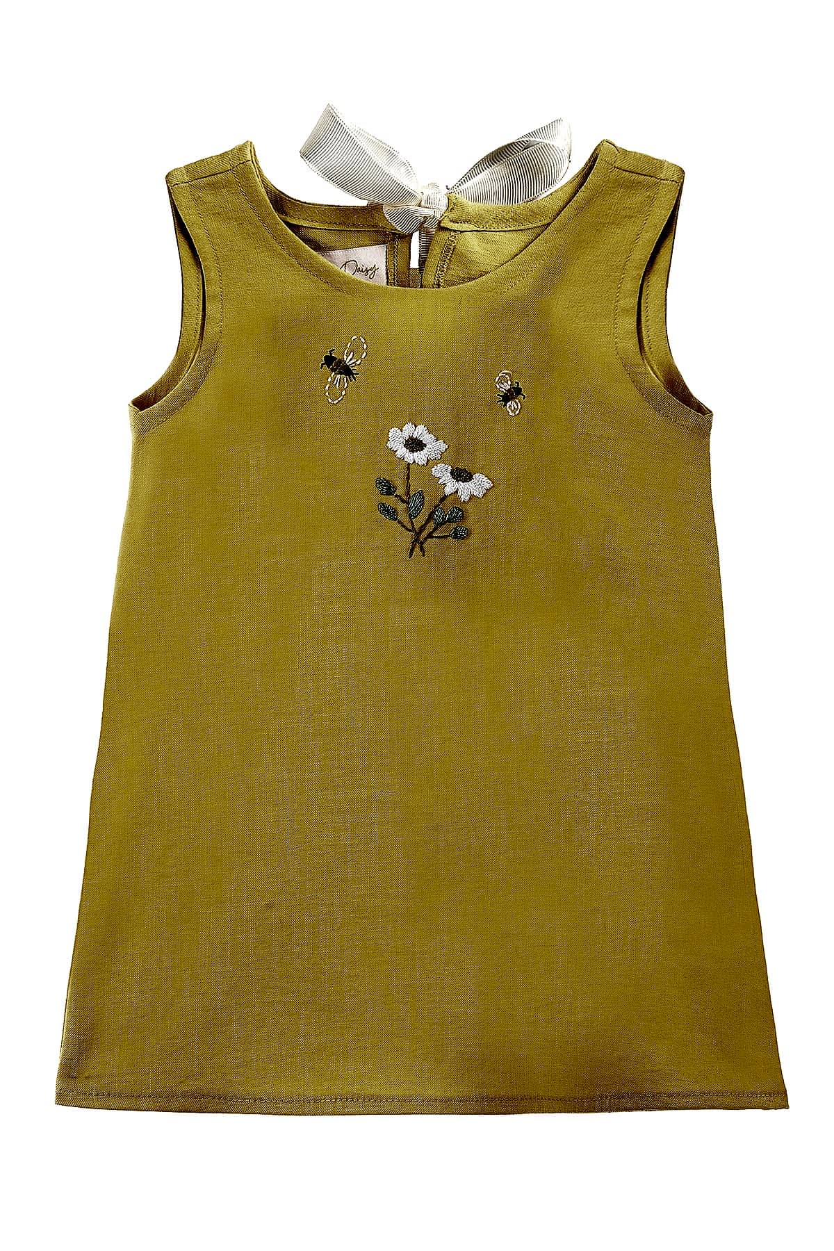 Kız Çocuk El Nakışlı Yazlık Elbise Renkli 9Ay-5Yaş