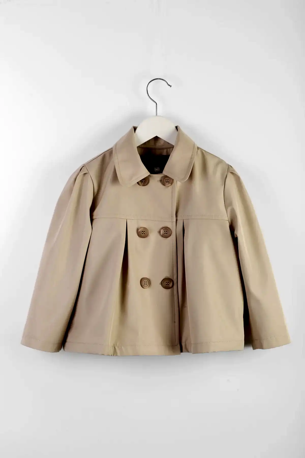 Kız Çocuk Trençkot Açık Kahve