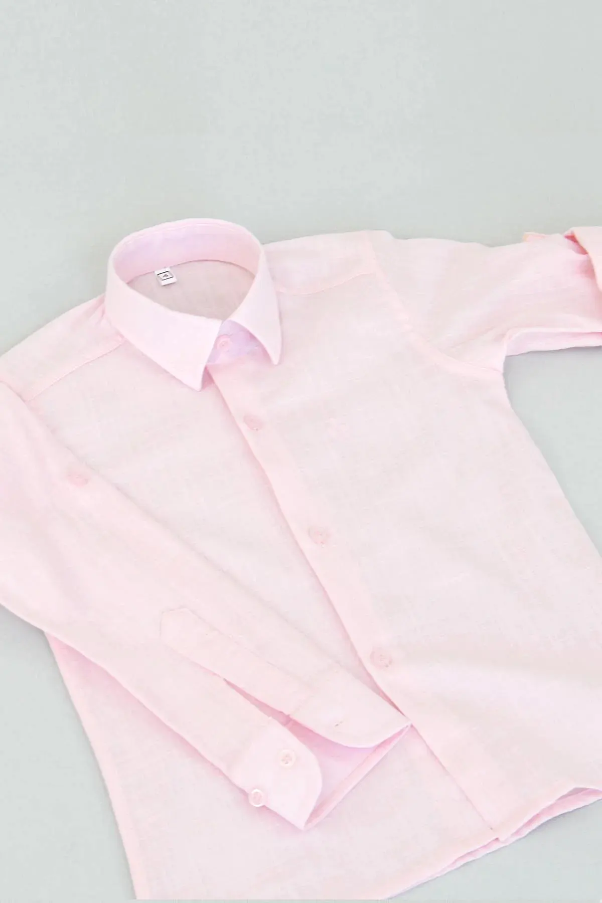 Açık Pembe Erkek Çocuk Gömleği