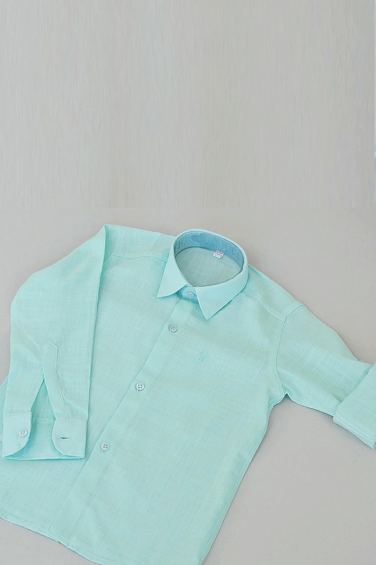 Açık Yeşil Erkek Çocuk Gömleği