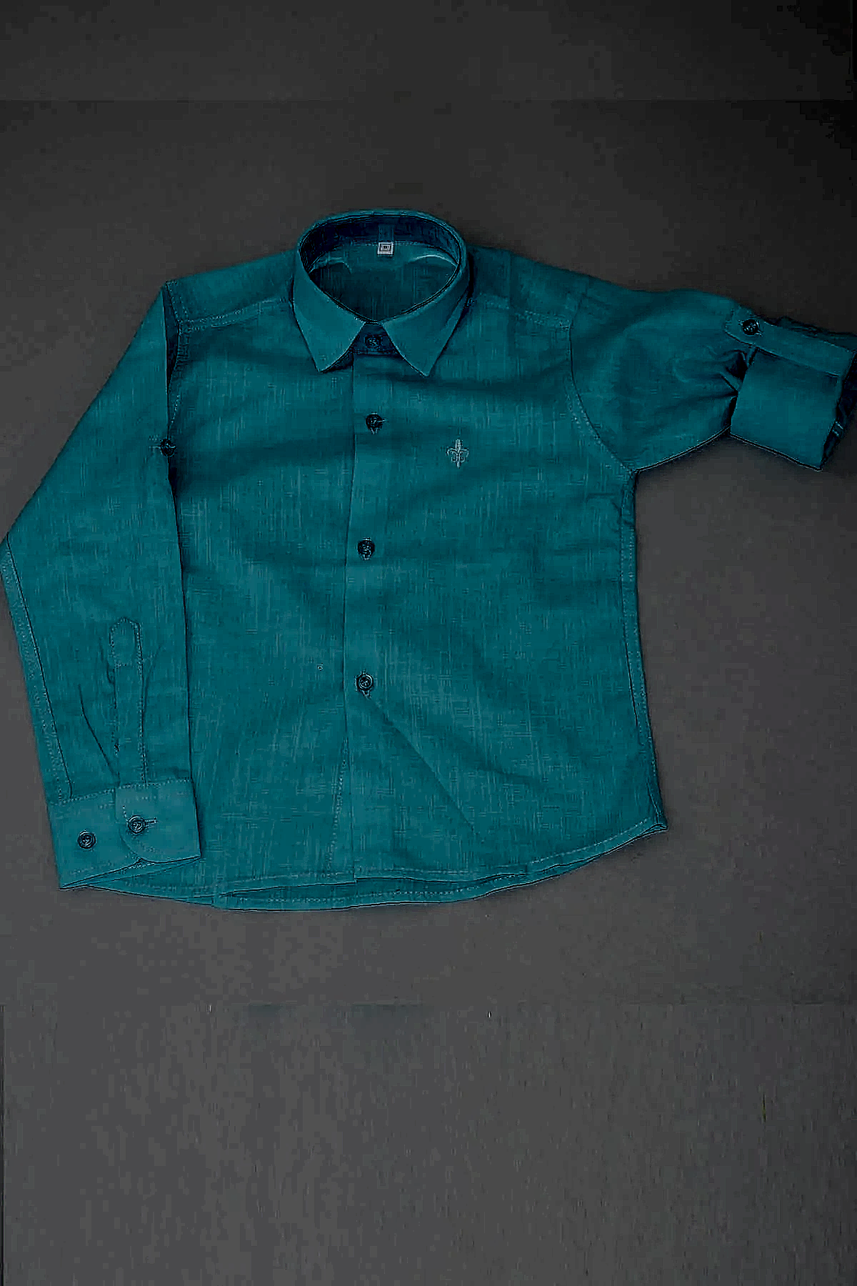 Turkuaz Erkek Çocuk Gömleği