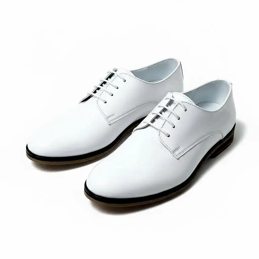 Beyaz Klasik Çocuk Ayakkabısı  Bağcıklı Özel Gün Ayakkabısı