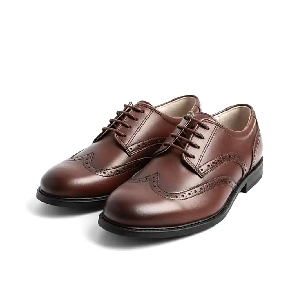 Kahverengi Klasik Çocuk Ayakkabısı Bağcıklı Özel Gün Ayakkabısı
