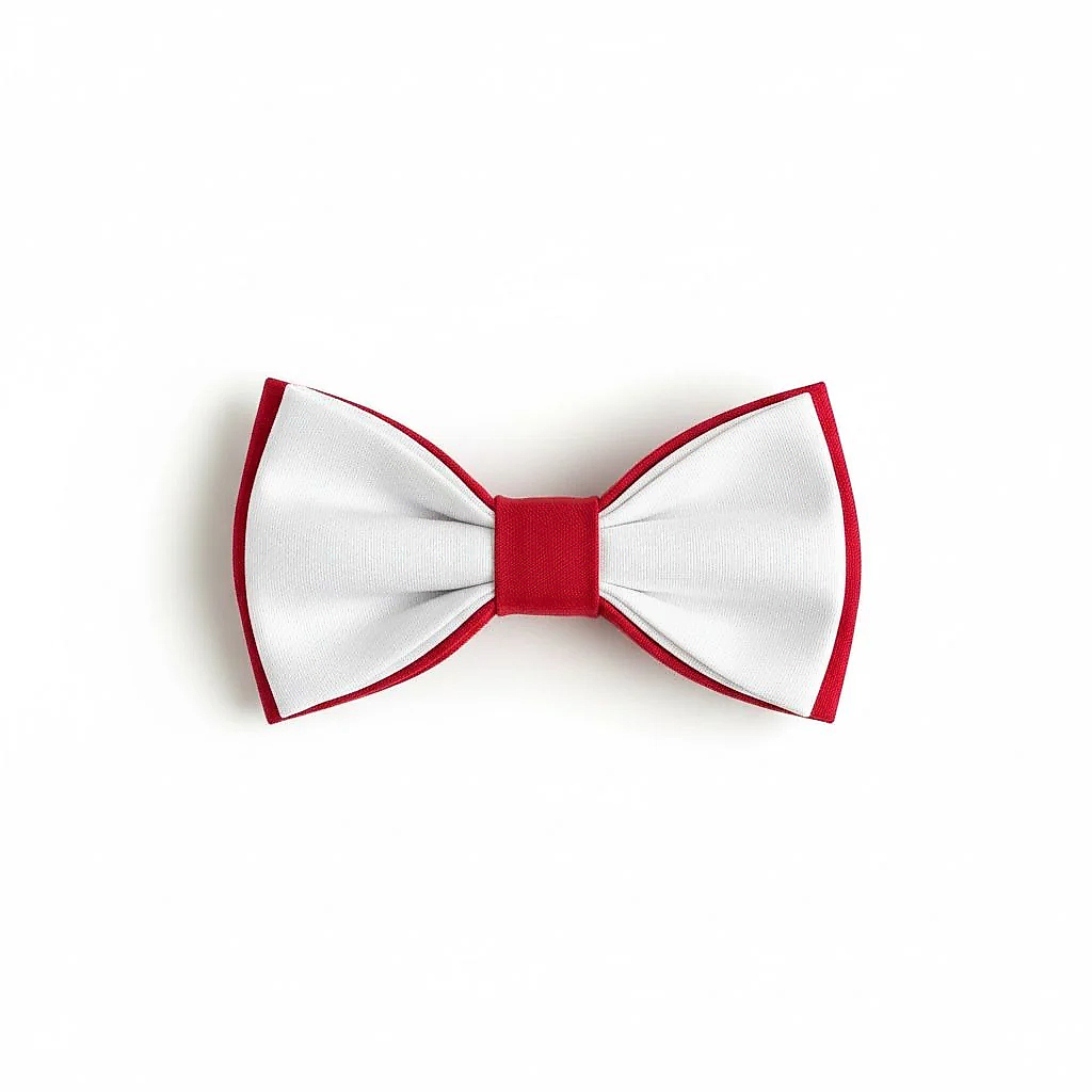 Erkek Çocuk Beyaz Kırmızı Papyon – Klasik & Şık Özel Gün Aksesuarı