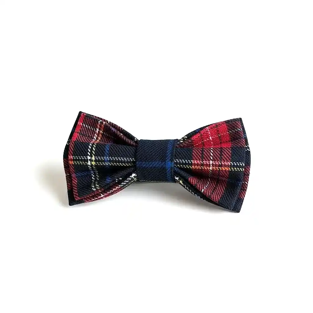 Erkek Çocuk Lacivert Ekose Papyon – Klasik Şık Özel Gün Aksesuarı