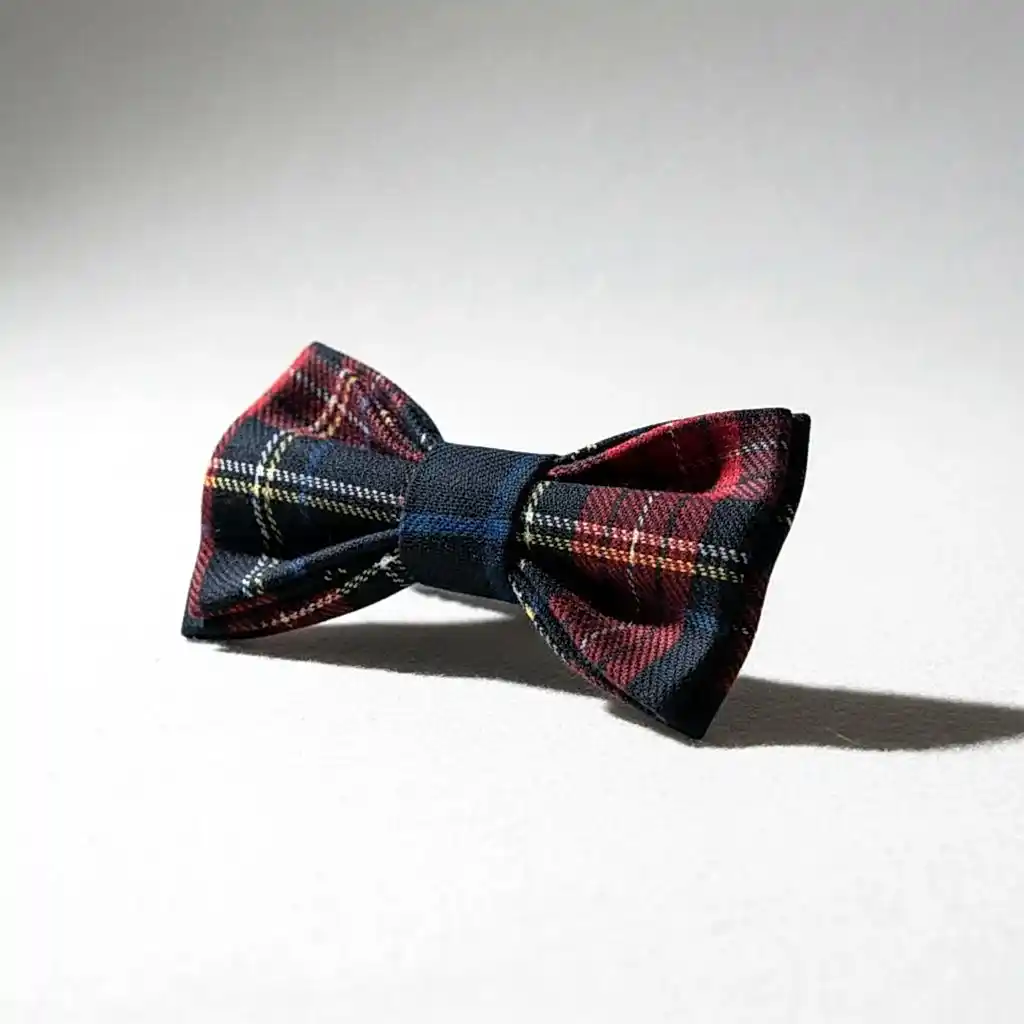 Erkek Çocuk Lacivert Ekose Papyon – Klasik Şık Özel Gün Aksesuarı